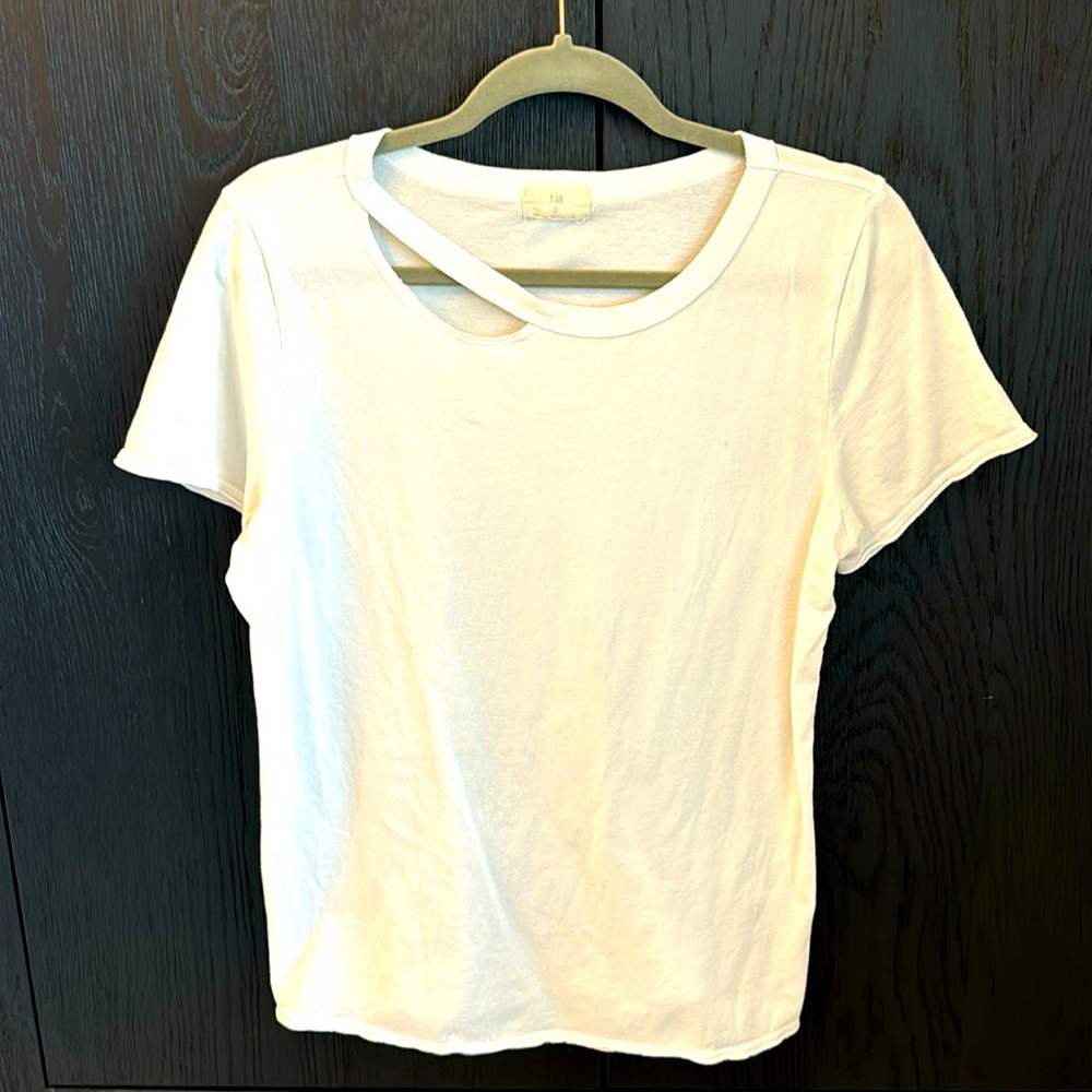 T.la white T- Shirt